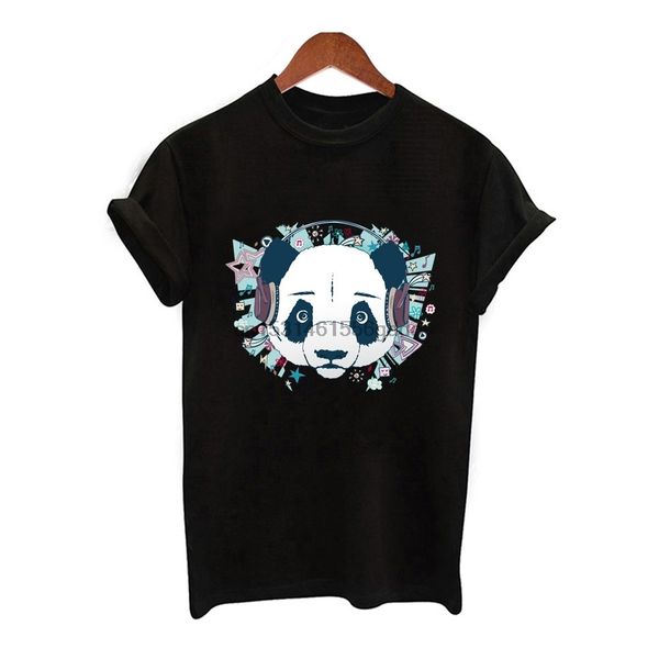 

new arrival women summer female t-shirts short sleeve panda women t-shirt