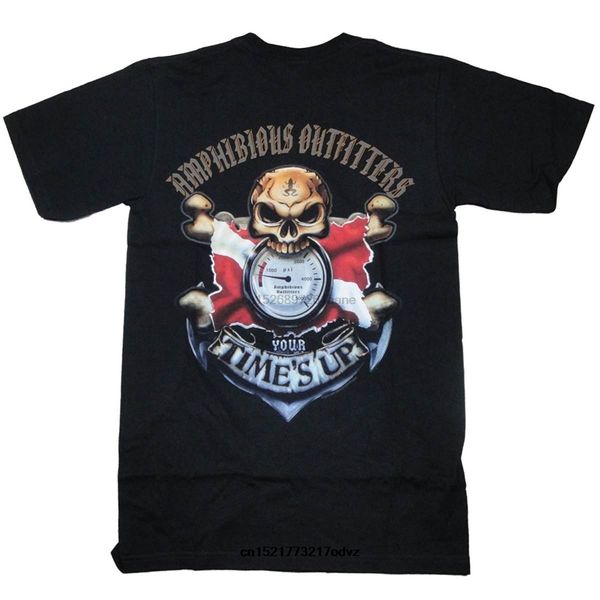 

men t shirt amphibious outfitters your times up scuba dive tee t shirt funny t-shirt novelty tshirt women