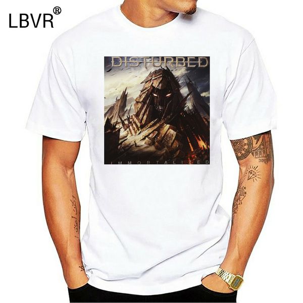 

смешно футболки disturbed увековечены мужчины хлопок o-neck t-shirt