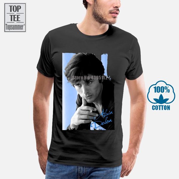 

ален делон синего футболка хомм celebrite tshirt col ронд хоммы тенниска