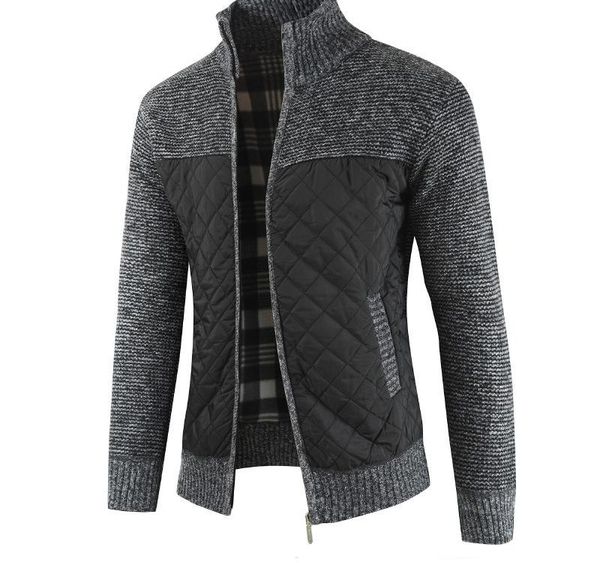 

men s sweaters autumn winter warm knitted sweater jackets cardigan coats male clothing casual knitwear003, White;black