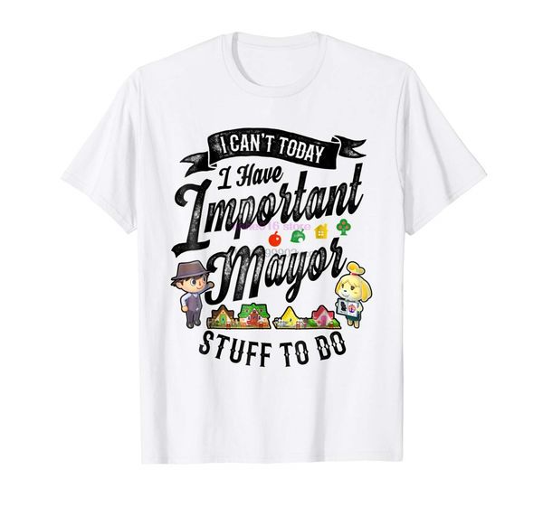 

бренд мужчины рубашку animal crossing важные мэра материал graphic t shirt