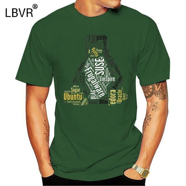 

novelty tux typo linux distro distribution ubuntu t-shirts men o neck cotton t shirt short sleeve tee shirt printing clothes