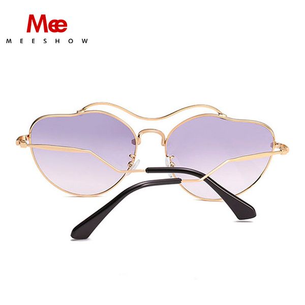 

sunglasses meeshow brand ocean lens oversize fashion retro stylish colorful women rimless sun glasses, White;black