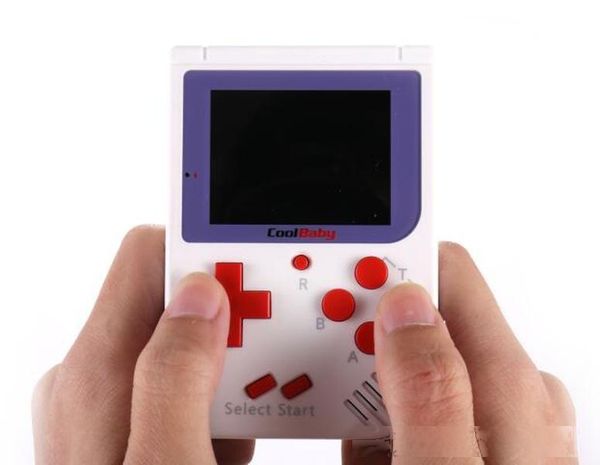 

original coolbaby rs-6 mini handheld game console 8 bit rs6 retro portable game player station with 2.5inch lcd display for fc