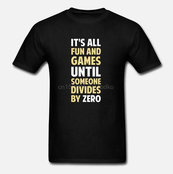 

spreadshirt dividing by zero men's t-shirt