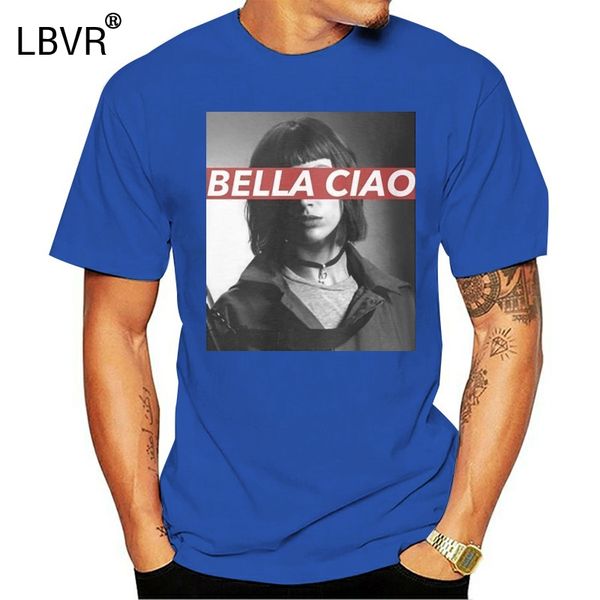 

new bella ciao white t-shirt men's size s to 2xl style short sleeve print tee shirt
