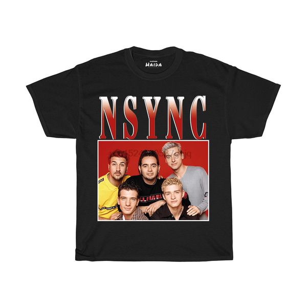 

мужчины майка vintage nsync tshirt женщины тенниска