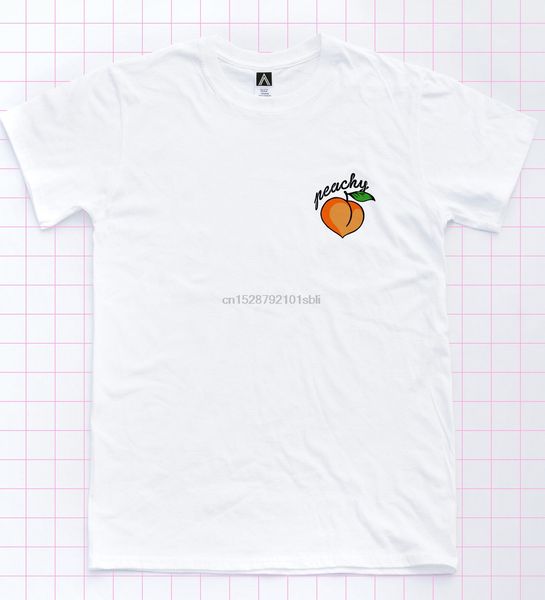 

peachy badge t-shirt indie retro beach butt tee funny cute skater hipster top