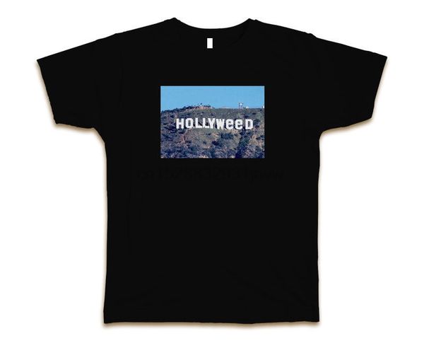 

hollyweed hollywood sign t-shirt tee new s-3xl - black