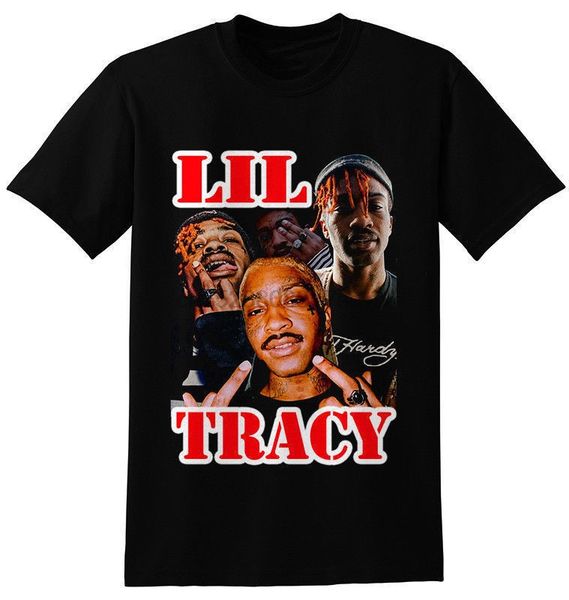 

lil tracy t-shirt black men 2020 tee