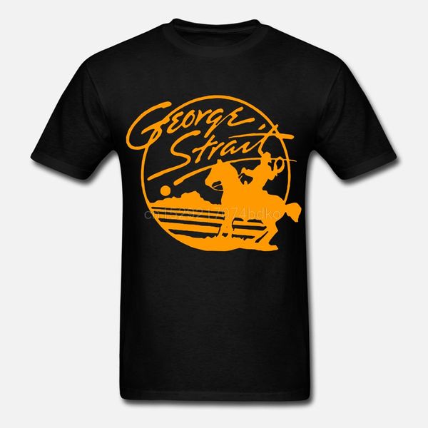 

rare-vintage mint 1988 george strait concert on tour gold black t shirt mens
