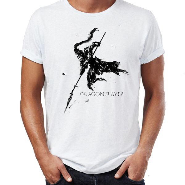 

men's t shirt dragonslayer ornstein and executioner smough dark souls ink art awesome artwork printed tee