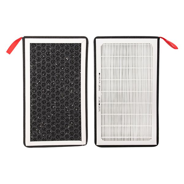 

2pcs dustproof car air filter replace hepa w/ activated carbon for tesla model 3