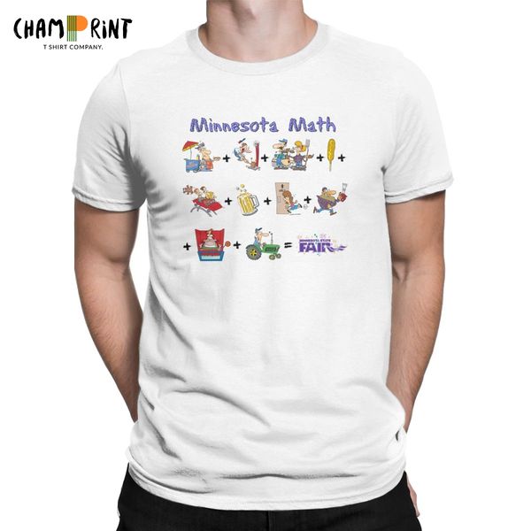 

мужской minnesota state fair math подарки футболка pure cotton одежда смешной с коротким рукавом crewneck тройников 6xl t-shirt