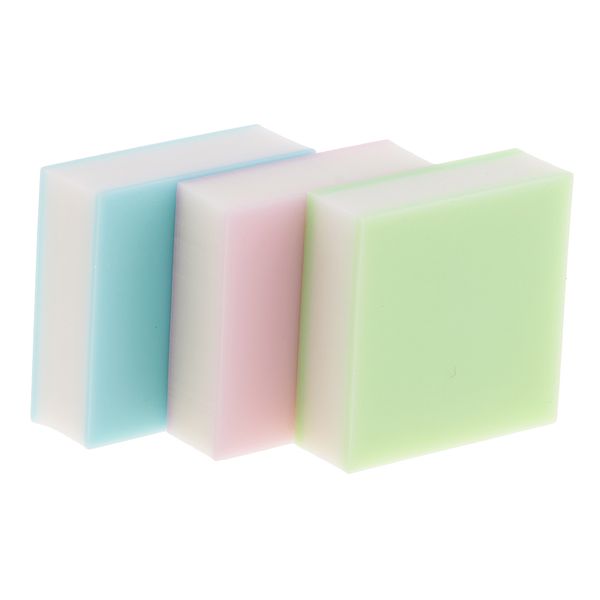 

3 pieces 3x3x1cm diy professional rubber brick rubber carving blocks crystal jelly color rubber stamps for scrapbooking diy sculpture tools