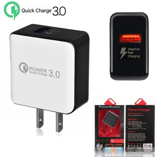

qc 3.0 fast wall charger usb quick charge travel power adapter us eu plug iphone charger for iphone x samsung s10 s9