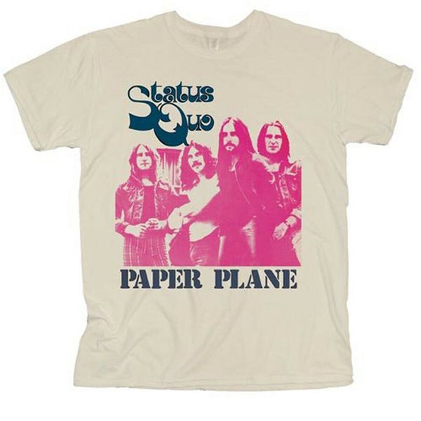 

status quo paper plane francis rossi ly men t-shirt mens tee shirt cool gift personality