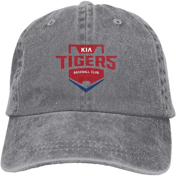 

k-ia tigers cotton & denim & tie dye dad hat baseball cap, Blue;gray