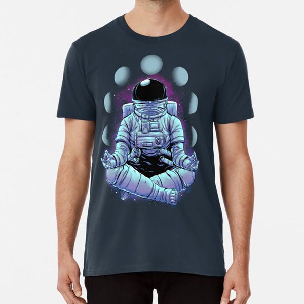 

meditation t shirt namaste yoga astronaut space meditation yogi moon crescent moon do yoga digital carbine