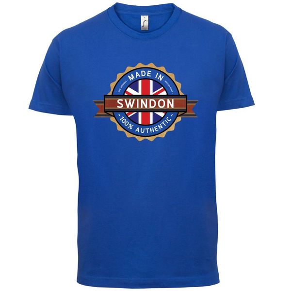 

made in swindon mens t-shirt - town / city - 13 colours print t shirt mens short sleeve tshirt homme