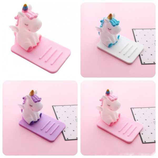 

portable non slip unicorn phone holder desk lovely shape mobile phones bracket for lazy person easy to use new idea 4 5nsh1