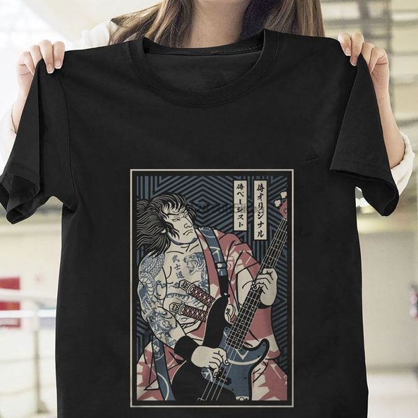 

самурай оригинальный футболка черный хлопок мужчины s-6xl сша поставщик