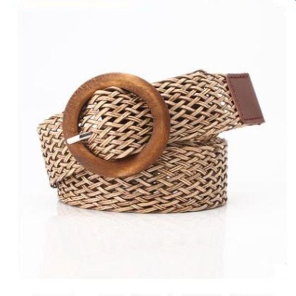 

new ladies woven belt trend european and american atyle wild dress decoration belt fashion, Black;brown