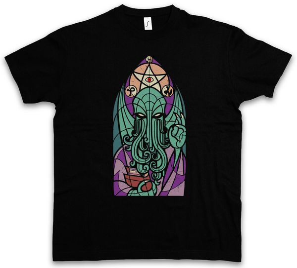 

church of cthulhu t-shirt - miskatonic lovecraft arkham dunwich cathedral cult