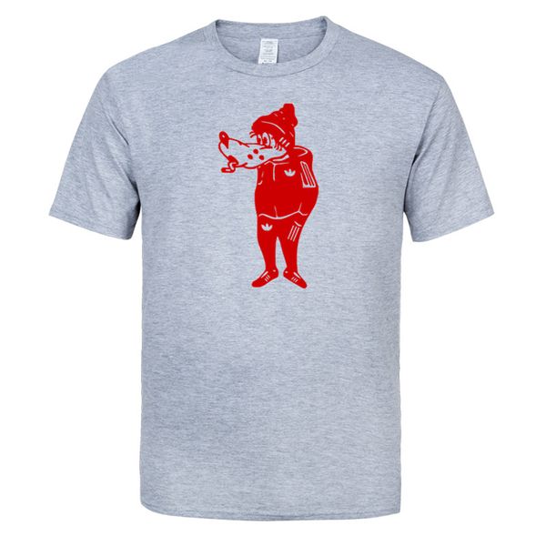 

summer the wolf in costume men's t-shirt t shirt for men short sleeve cotton casual tee