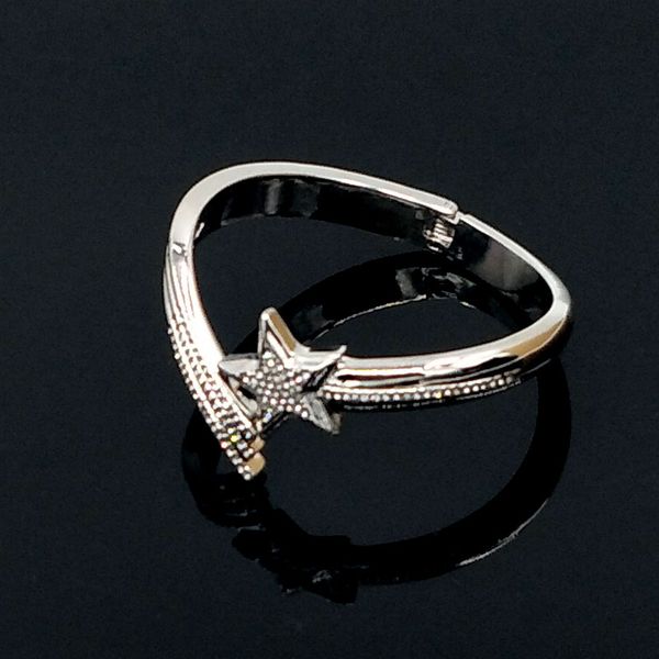 

bangle star shape costume jewelry fashion cristal jewellery, Black