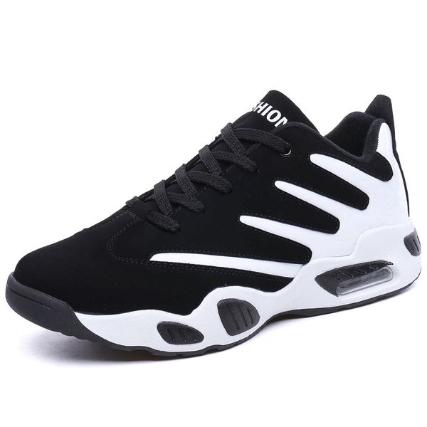 

2020 new men casual boots sports shoes air damping comfortable wear-resistant sneakers hommel outdoor air cushion male boots, Black