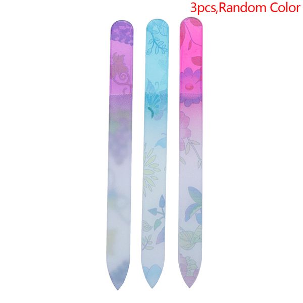 

2/3/5pcs nail files crystal glass sanding buffer diy manicure buffing polish nail art decorations tools random color