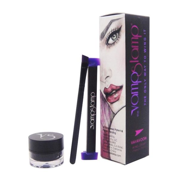 

eyeliner 1pc seal double headed waterproof triangle stamp liquid wing pen black eye beauty makeup cosmetics tslm1