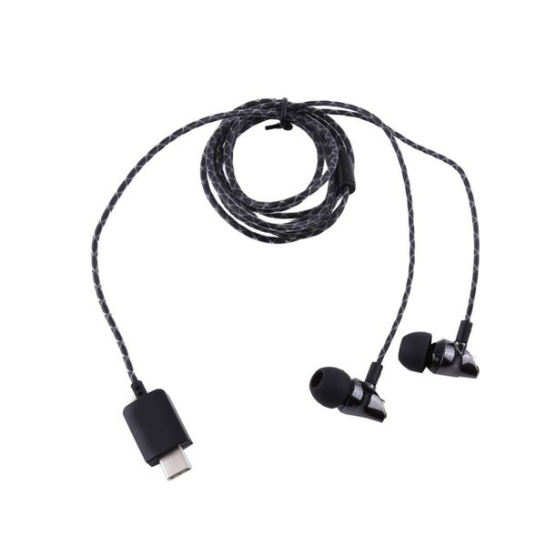

type-c earphone stereo hifi clear bass earphone in ear headphone