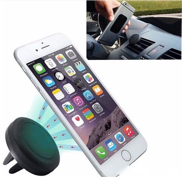 

360 rotating air vent magnetic car mount mini magnet smart phone mounting holder for iphone 7 7 plus