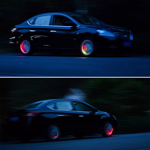 

tioodre 4pcs led auto car wheel light car wheel tyre tire valve stem cap light lamp bulb decoration accessories tires lights