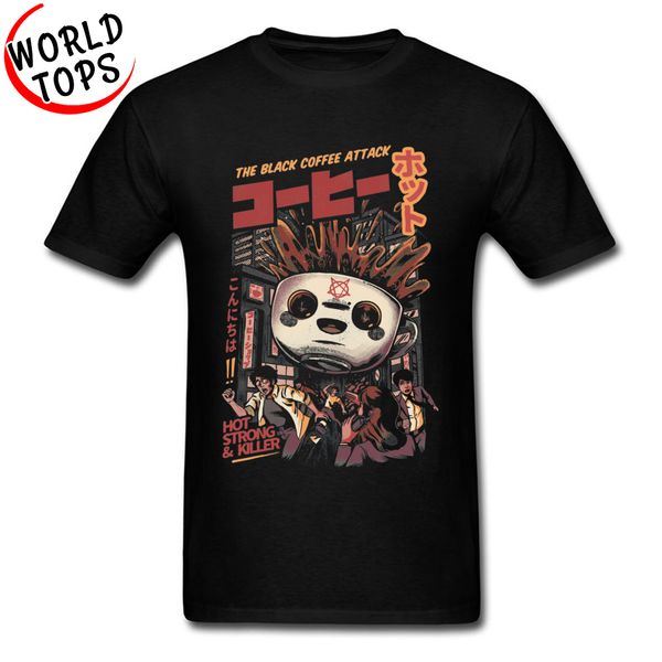 

funny design black magic coffee monster cuphead t shirts interesting game new tshirts harajuku japanese cartoon t-shirt male