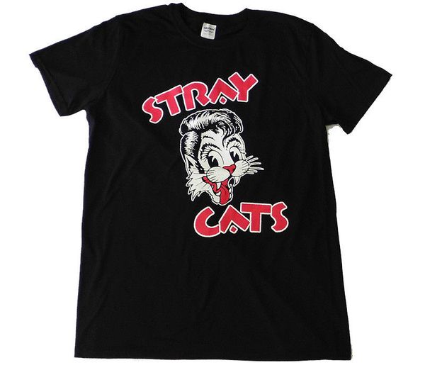 

stray cats official fitted jersey t shirt printed men t-shirt clothes tee men casual short sleeve t shirts
