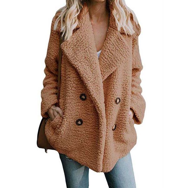 

2020 Autumn Winter Teddy Coat Women Faux Fur Coat Female Oversized Teddy Jacket Ladies Outerwear Overcoat Thick Warm Plush Coats