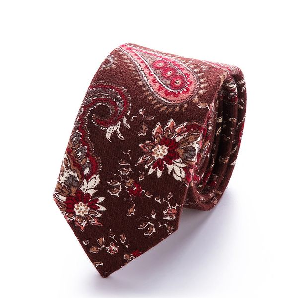 

cotton men's paisley print neck ties for men necktie narrow slim skinny cravate narrow flower neckties corbatas, Black;gray