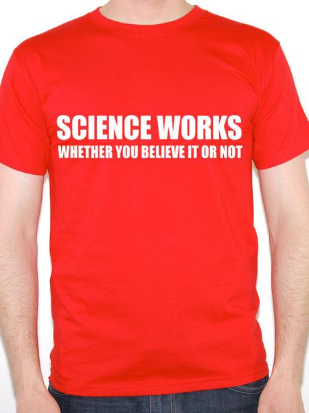 

2019 men o neck tee shirt cotton men science works - atheism / atheist / scientist / novelty themed men's t-shirt homme suit