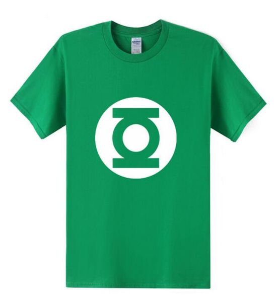 

2016 new green lantern t shirt men the big bang theory t-shirt cotton sheldon cooper super herot shirts men