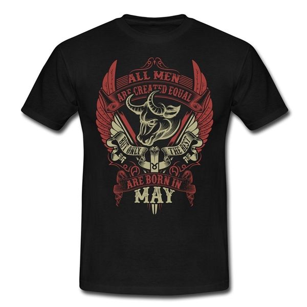 

men born in may taurus birthday men's fashion t-shirt