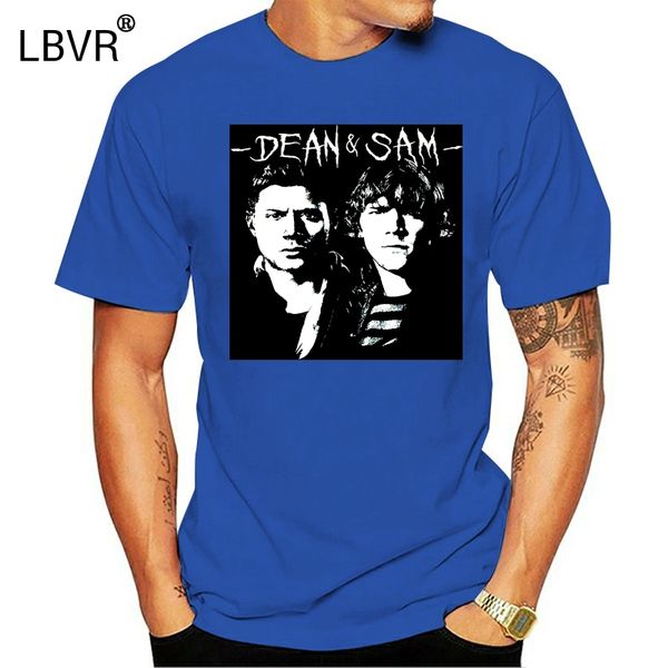 

supernatural small black short sleeve t shirt with sam and dean preowned 100% cotton short sleeves t-shirts tee plus size