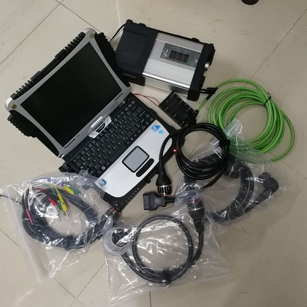 Автоматическая диагностическая инструмент MB STAR C5 Compact 5 SD Connect 480GB SSD V12.2023 S // OFT WARE Используется ноутбук CF19 для сканера кода Mercedes
