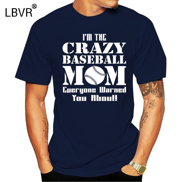 

безумный бейсбол мама t-shirt день матери подарок забавный командный игрок мода 2019 crew neck коротким рукавом повседневная футболках