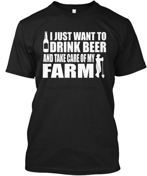 

мужчины футболка farmer shirt - пиво и farming женщины t-shirt