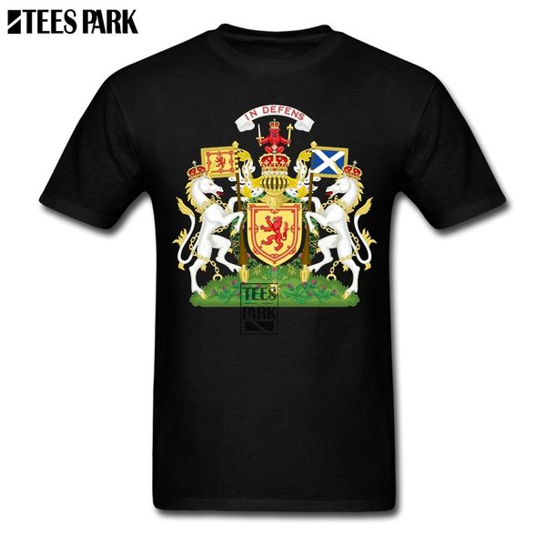 

street style fashion large size t shirt scotland coat of arms black tee shirt geek create teenage t-shirt quotes print clothing
