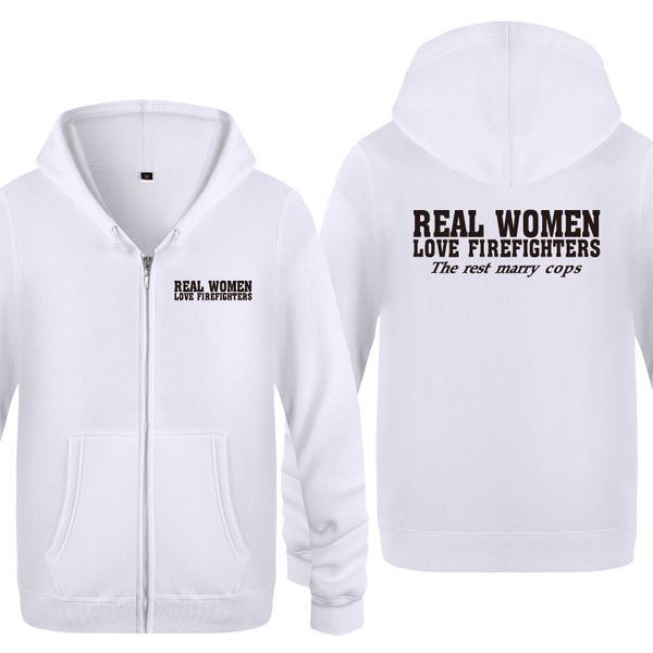 

real women love firefighters letter sweatshirts men 2018 mens zipper hooded fleece hoodies cardigans